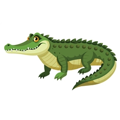 Jungle Safari Fierce Alligator Transparent Sticker